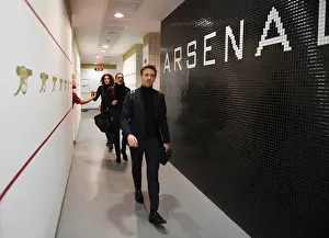 Arsenal V Chelsea 2018-19 Prints: Arsenal FC: Nacho Monreal in the Changing Room Before Arsenal v Chelsea