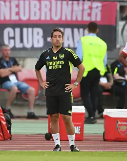 Arsenal FC: Nico Jover Coaches During Pre-Season Friendly Against FC Nurnberg, Germany (2023)