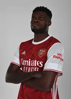 1st Team Photocall 2020-21 Prints: Arsenal FC Officially Welcomes Thomas Partey: New Signing Unveiled