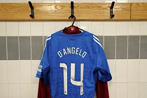 Manchester United Women V Arsenal Women 2023-24 Prints: Arsenal FC: A Peek into Sabrina D'Angelo's Dressing Room Ahead of Arsenal vs Manchester United