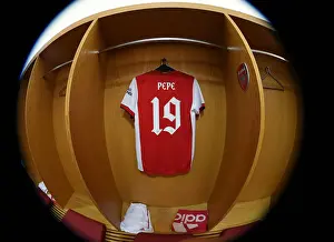 Arsenal FC: Pepe's Jersey in the Home Changing Room - Arsenal vs Chelsea Pre-Season Clash