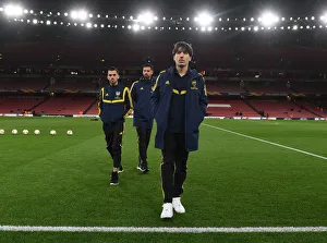 Arsenal FC: Pre-Match Huddle - Bellerin, Ceballos, and Mari vs Olympiacos, UEFA Europa League 2020