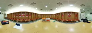 Arsenal FC: Pre-Match Huddle in the Changing Room before Arsenal vs. Watford (FA Cup Sixth Round, 2015-16)