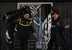 Arsenal FC: Pre-Match Huddle with Dani Ceballos and Hector Bellerin before Vitoria SC Clash in Europa League