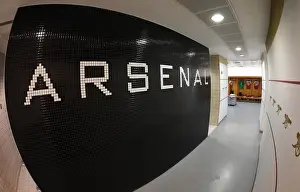 Arsenal V Fulham 2018-19 Prints: Arsenal FC: Pre-Match Huddle in Emirates Stadium Dressing Room vs Fulham FC (2018-19)