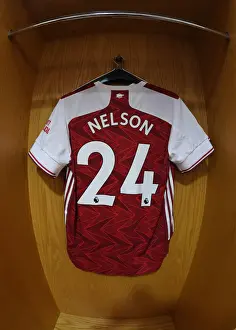 Arsenal FC: Pre-Match Room - Arsenal Shirt Hang in Emirates Stadium (Arsenal v Watford, 2019-20)