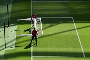 Arsenal FC: Preparing for Kick-off against Fulham FC - Premier League 2023-24