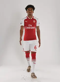 Arsenal FC: Reiss Nelson at 2017-18 First Team Photocall