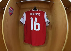 Arsenal V Nottingham Forest Carabao Cup 3rd Rd 2019-20 Prints: Arsenal FC: Rob Holding's Pre-Match Routine - Carabao Cup Third Round vs Nottingham Forest