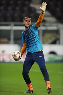 Anderlecht V Arsenal 2014-15 Prints: Arsenal FC: Ryan Huddart Prepares for RSC Anderlecht Clash in UEFA Champions League (2014-15)