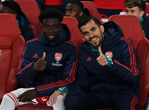 Arsenal FC: Saka and Ceballos Unite in Pre-Match Huddle vs Nottingham Forest (Carabao Cup 2019-20)