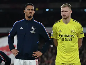 Arsenal FC: Saliba and Ramsdale Prepare for Manchester City Showdown (2022-23)