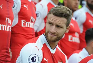 1st Team Photocall 2016-17 Prints: Arsenal FC: Shkodran Mustafi at 2016-17 First Team Squad Photocall