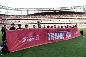 Arsenal FC Supporters Celebrate Season's End with Banner Tribute vs. Wolverhampton Wanderers