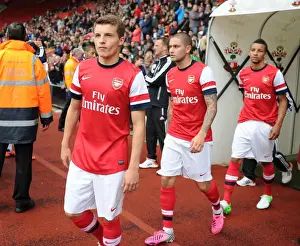 Arsenal V Anderlecht 2012-13 - Pre Season Prints: Arsenal FC: Thomas Eisfeld and Henri Lansbury Pre-Season Training