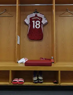 Arsenal FC: Thomas Partey's Emirates Locker Room Before Arsenal vs Liverpool (2021-21), London