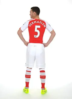 Arsenal FC: Thomas Vermaelen at Emirates Stadium (2014/15 Photocall)