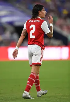 Arsenal FC Training in Baltimore: Hector Bellerin in Action during Arsenal vs. Everton Pre-Season Match, 2022