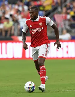 Arsenal FC Training in Baltimore: Nuno Tavares in Action during Arsenal vs. Everton Pre-Season Match
