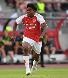 Arsenal FC Training in Germany: Myles Lewis-Skelly at Nuremberg's Max-Morlock Stadion (July 2023)