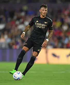 Arsenal FC Training in Orlando: Ben White in Action against Orlando City SC