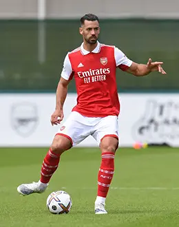 Arsenal FC Training: Pablo Mari in Action against Ipswich Town (Pre-Season Friendly 2022-23)