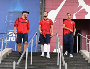 Arsenal FC Training Session at Colorado Rapids: Kolasinac, Mustafi, and Ozil