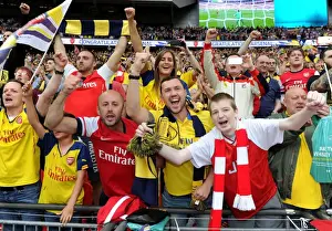 Arsenal FC: Triumphant FA Cup Victory over Aston Villa - Arsenal Fans Celebrate