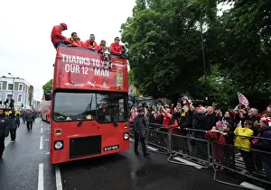 Arsenal FC: Triumphant Parade at Emiras Stadium - FA Cup Victory (2014-15)
