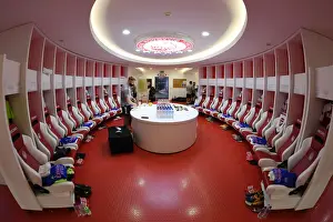 Arsenal V SL Benfica 2020-21 Prints: Arsenal FC: United in Pre-Match Focus - The Huddle Before Battle vs SL Benfica