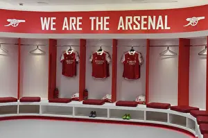 Arsenal V Crystal Palace 2022-23 Prints: Arsenal FC: Unity in the Changing Room - Pre-Match Moment (2022-23)