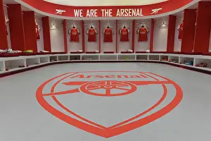 Arsenal V Crystal Palace 2023-24 Prints: Arsenal FC: Unity and Focus - Pre-Match Huddle at Emirates Stadium (2023-24)