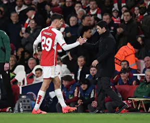 Arsenal V Bayern Munich 2023-24 Prints: Arsenal FC v FC Bayern München: Quarter-final First Leg - UEFA Champions League 2023/24 Arsenal FC v FC Bayern Munchen
