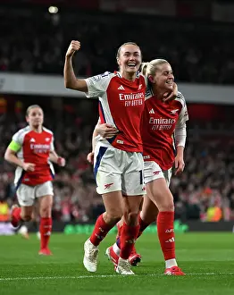 Arsenal Women V Real Madrid Women 2024-25 Prints: Arsenal FC v Real Madrid CF - UEFA Women's Champions League Quarter Finals Second Leg Arsenal FC v Real Madrid CF