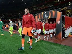 Arsenal V FC Köln 2017-18 Prints: Arsenal FC vs. 1. FC Koeln: David Ospina Ready for Europa League Action