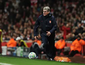 Arsenal V AC Milan 2011-12 Prints: Arsenal FC vs AC Milan: Pat Rice Leads the Assault in the 2011-12 UEFA Champions League