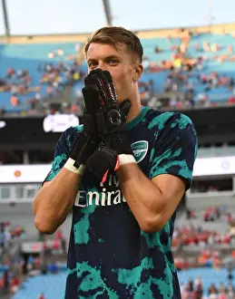 Arsenal FC vs ACF Fiorentina: Matt Macey Reacts after 2019 International Champions Cup Match in Charlotte