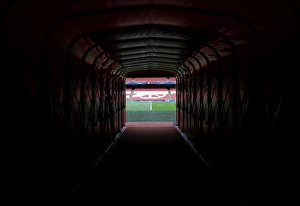 Arsenal V Besiktas 2014/15 Prints: Arsenal FC vs Besiktas: Players Tunnel