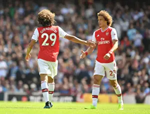 Arsenal FC vs Burnley FC: Matteo Guendouzi and David Luiz in Action, Premier League 2019-20