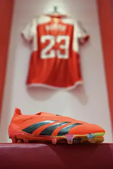 Arsenal FC vs Chelsea FC: Pre-Match Focus on Alessia Russo's Boots, Barclays Women's Super League, Emirates Stadium, London, 2023