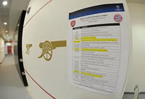 Arsenal V Bayern Munich 2016-17 Prints: Arsenal FC vs. FC Bayern Munich: Pre-Match Instructions - UEFA Champions League Showdown