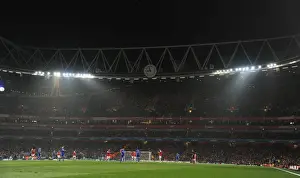 Arsenal V Schalke 04 2012-13 Prints: Arsenal FC vs. FC Schalke 04: A Champions League Battle at Emirates Stadium, 2012