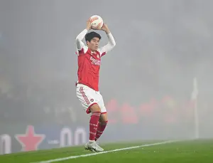 Arsenal V FC Zurich 2022-23 Prints: Arsenal FC vs. FC Zurich: Takehiro Tomiyasu in Action - UEFA Europa League Group A (2022-23)