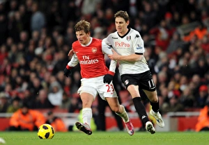 Arsenal V Fulham 2010-11 Prints: Arsenal FC vs Fulham: 2010-11 Season Match