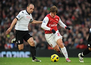Arsenal V Fulham 2010-11 Prints: Arsenal FC vs Fulham: 2010-11 Season Match