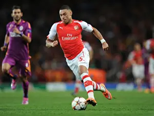 Arsenal V Galatasaray 2014/15 Champions League Prints: Arsenal FC vs Galatasaray: Alex Oxlade-Chamberlain in Champions League Action at Emirates Stadium