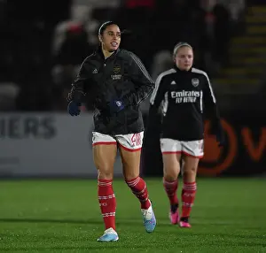 Arsenal Women V Liverpool Women 2022-23 Prints: Arsenal FC vs Liverpool FC: Rafaelle Souza's Focus Ahead of Barclays Women's Super League Clash