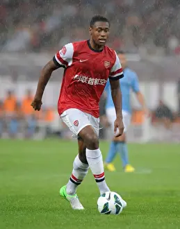 Arsenal FC vs Manchester City: Chuks Aneke at the Birds Nest Stadium - Pre-Season Clash