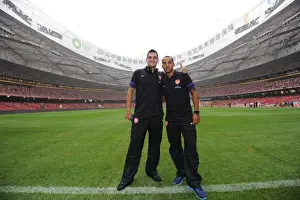 Arsenal FC vs Manchester City: Theo Walcott and Vito Mannone Pre-Season Clash in Beijing, 2012