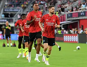 Arsenal FC vs MLS All-Stars: Jorginho Warming Up at the 2023 MLS All-Star Game